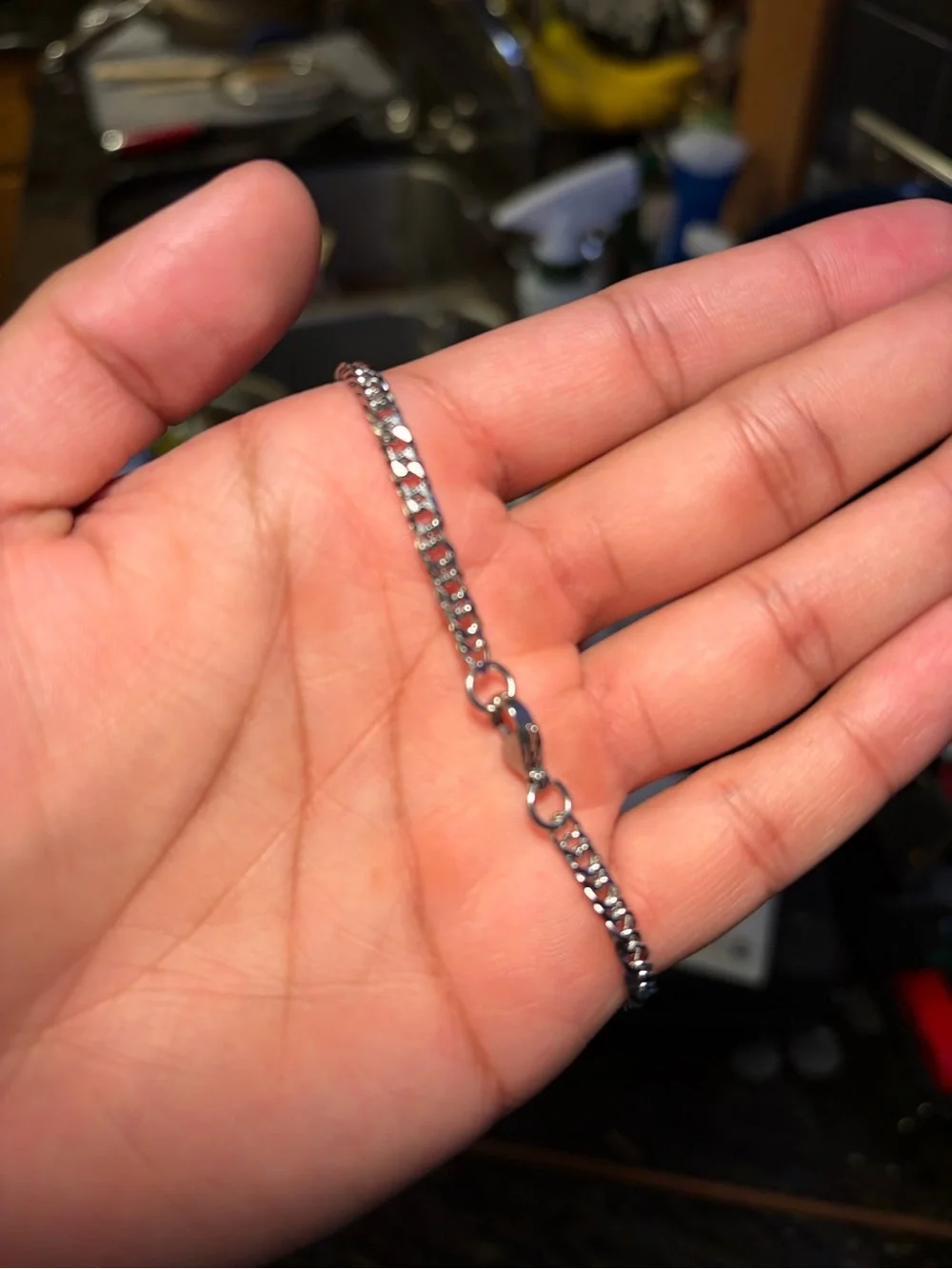 Silver Cuban Link Bracelet — 4mm